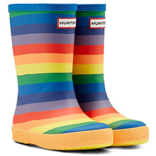 Original First Classic Rainbow Print Wellington Boots - Multicoloured by Hunter Footwear Hunter   