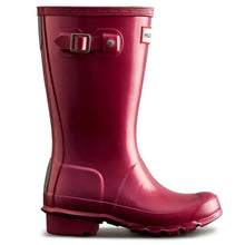 Original Pearlised Children's Wellington Boots - Hayes Burgundy by Hunter Footwear Hunter   