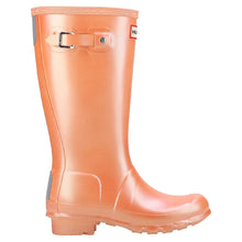 Original Pearlised Children's Wellington Boots - Peach by Hunter Footwear Hunter   