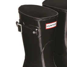 Original Short Gloss Wellington Boots - Black by Hunter Footwear Hunter   