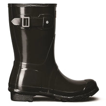 Original Short Gloss Wellington Boots - Black by Hunter Footwear Hunter   