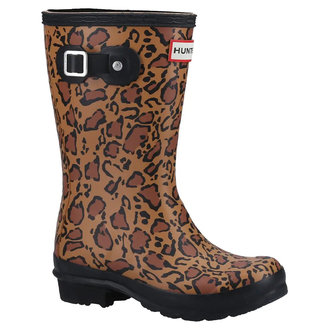 Short leopard rain boots on sale