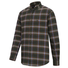 Pitlessie Button Down Flannel Shirt - Thyme/Cobblestone by Hoggs of Fife Shirts Hoggs of Fife   