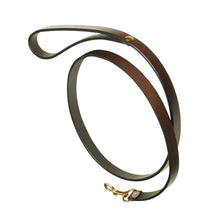 Plain Brown Leather Dog Collar & Lead by Pampeano Accessories Pampeano   