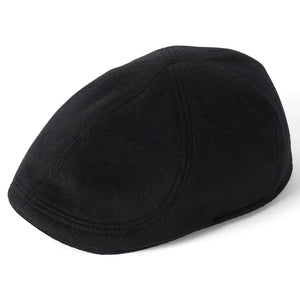 Porto Flat Cap - Black by Failsworth Accessories Failsworth   