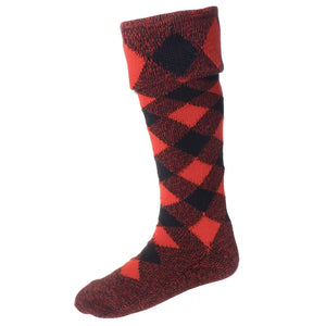 Regimental Full Hose - Red/Black by House of Cheviot Accessories House of Cheviot   