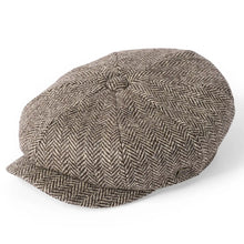 Rothbury Undyed Wool Baker Boy - Light Brown by Failsworth Accessories Failsworth   