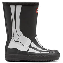 Skeleton Children's Wellington Boots - Black by Hunter Footwear Hunter   