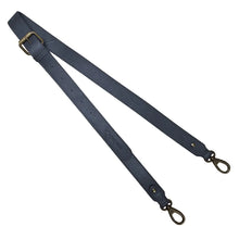 Skinny Plain Navy Leather Strap by Pampeano Accessories Pampeano   