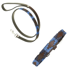 Leather Dog Collar & Lead - Azules by Pampeano Accessories Pampeano XXS / 35CM L / 1.5CM W Skinny 