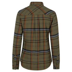 Skye Flannel Shirt - Grape Leaf/Terracotta Check by Seeland Shirts Seeland   