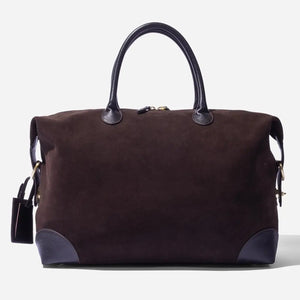 Small Weekend Bag - Brown Suede by Baron Accessories Baron   