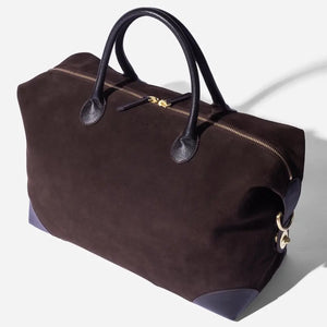 Small Weekend Bag - Brown Suede by Baron Accessories Baron   