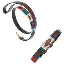 Leather Dog Collar & Lead - Multi by Pampeano Accessories Pampeano XXS / 35CM L / 1.5CM W Standard 