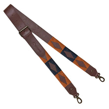 Standard Width Brown Leather Strap w/ Orange & Navy Stitching by Pampeano Accessories Pampeano   