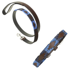 Leather Dog Collar & Lead - Azules by Pampeano Accessories Pampeano XXS / 35CM L / 1.5CM W Standard 