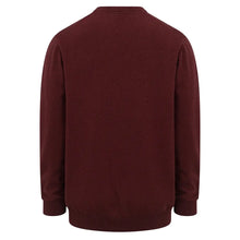 Stirling II Cotton L/S Pullover - Berry Red by Hoggs of Fife Knitwear Hoggs of Fife   