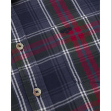 Taransay Plaid Twill Shirt - Navy/Green/Wine by Hoggs of Fife Shirts Hoggs of Fife   