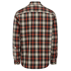 Tiree Herringbone Check Shirt - Rust/Olive/Navy by Hoggs of Fife Shirts Hoggs of Fife   