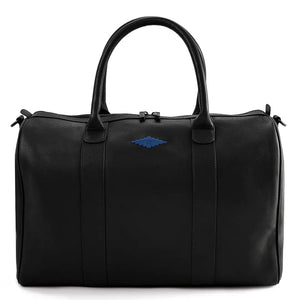 Varon Small Travel Bag - Black Leather w/ Jean Navy Stitching by Pampeano Accessories Pampeano   