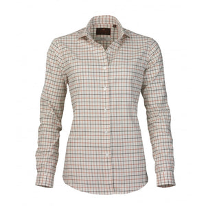 Beatrix Shirt - Sky Blue/Tobacco/Terra/Cream by Laksen Shirts Laksen   