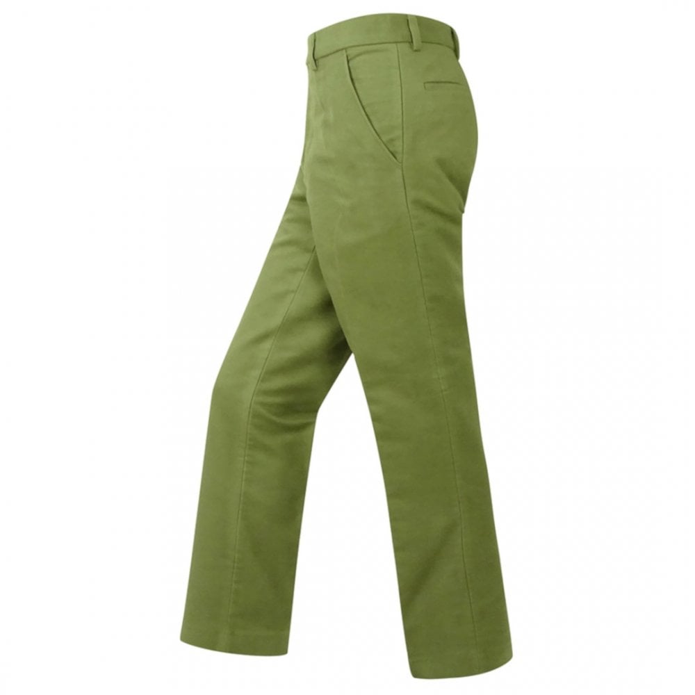 Lovat Green Moleskin Trousers  Mens Country Clothing  Cordings